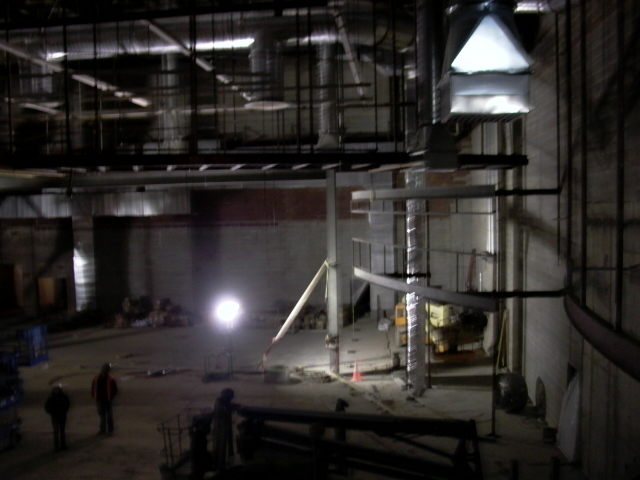 New PAC-PE buildings- Auditorium -looking at stage from back row of seating in new Auditorium