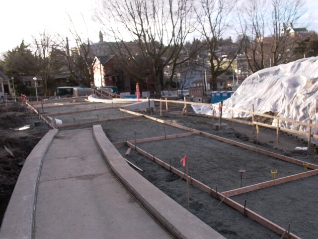 Entry- ramp down to west- part of new entry